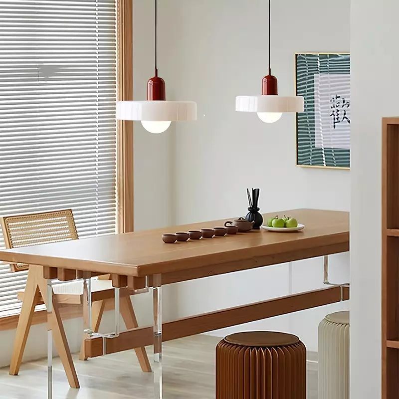 Colorful pendant lamp in Bauhaus style - StiloGlas