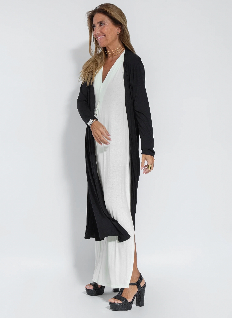 Figursyet kjole med vest – Valentina