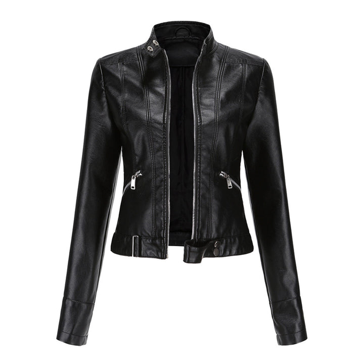 Stylish Women's Leather Jacket in Classic Design – Marlene