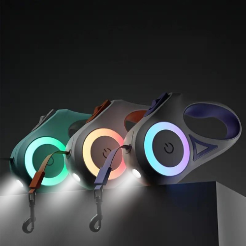 Glowing Dog Leash with Flashlight – GlowGuard