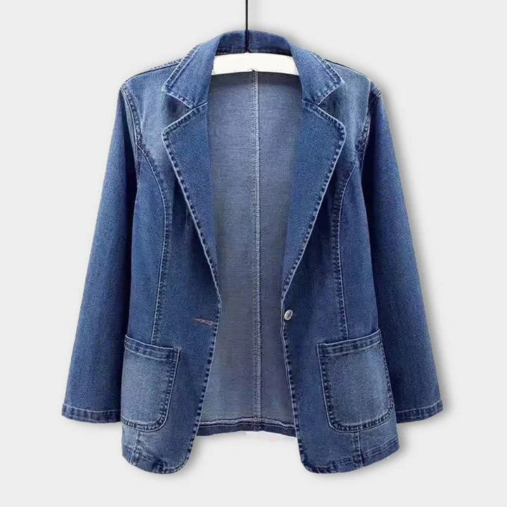 Dame jeansblazer med elegant snit – Nora