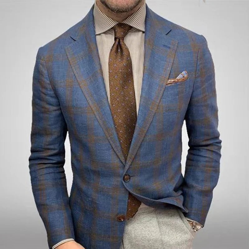 Checked Men's Blazer – Everett