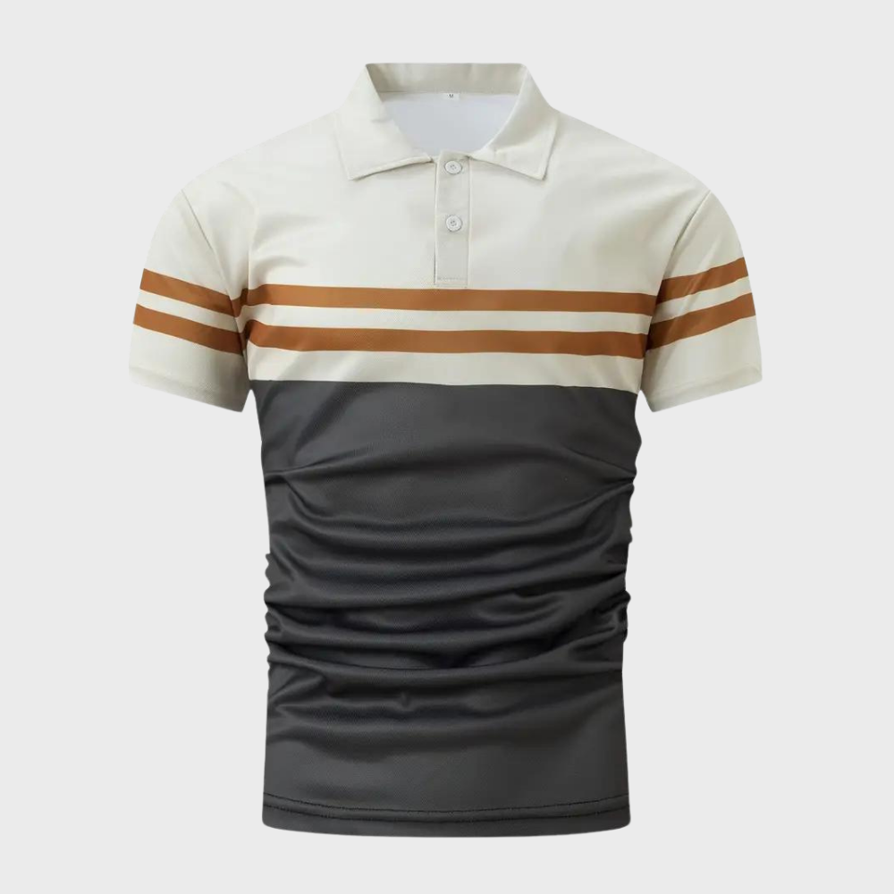 Gestreiftes Herren Poloshirt – Mauro