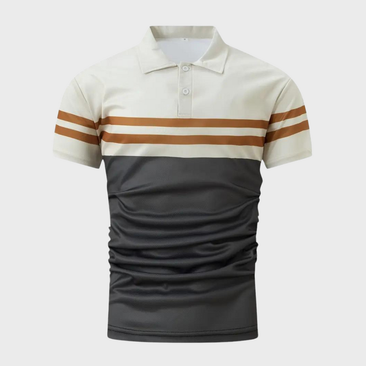 Gestreiftes Herren Poloshirt – Mauro