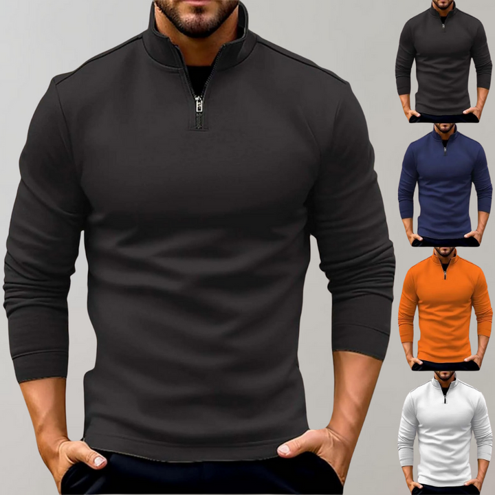 Warmer men's pullover with zipper - Alvar