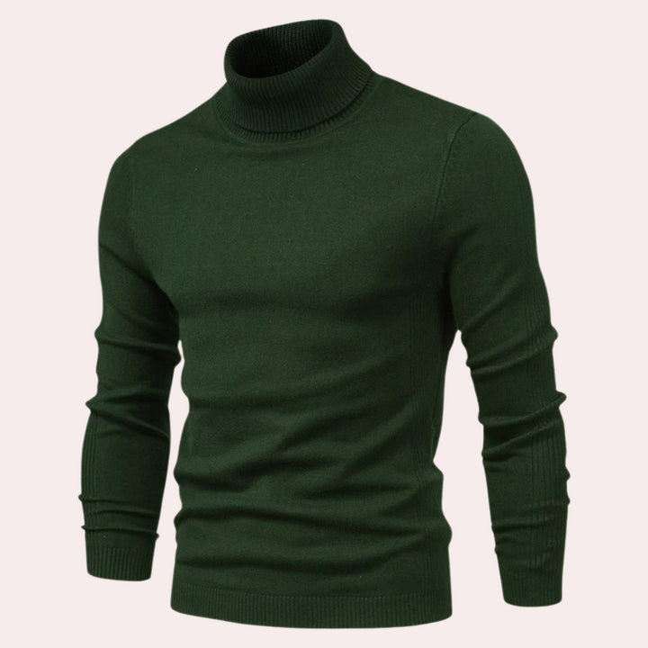 Casual Men's Turtleneck Sweater - Noah