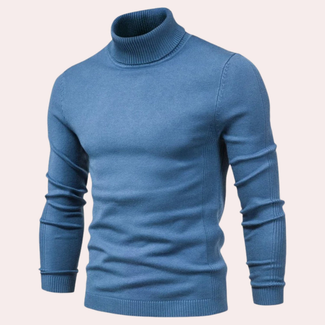 Casual Men's Turtleneck Sweater - Noah