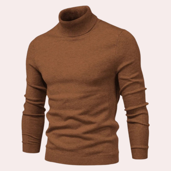 Casual Men's Turtleneck Sweater - Noah