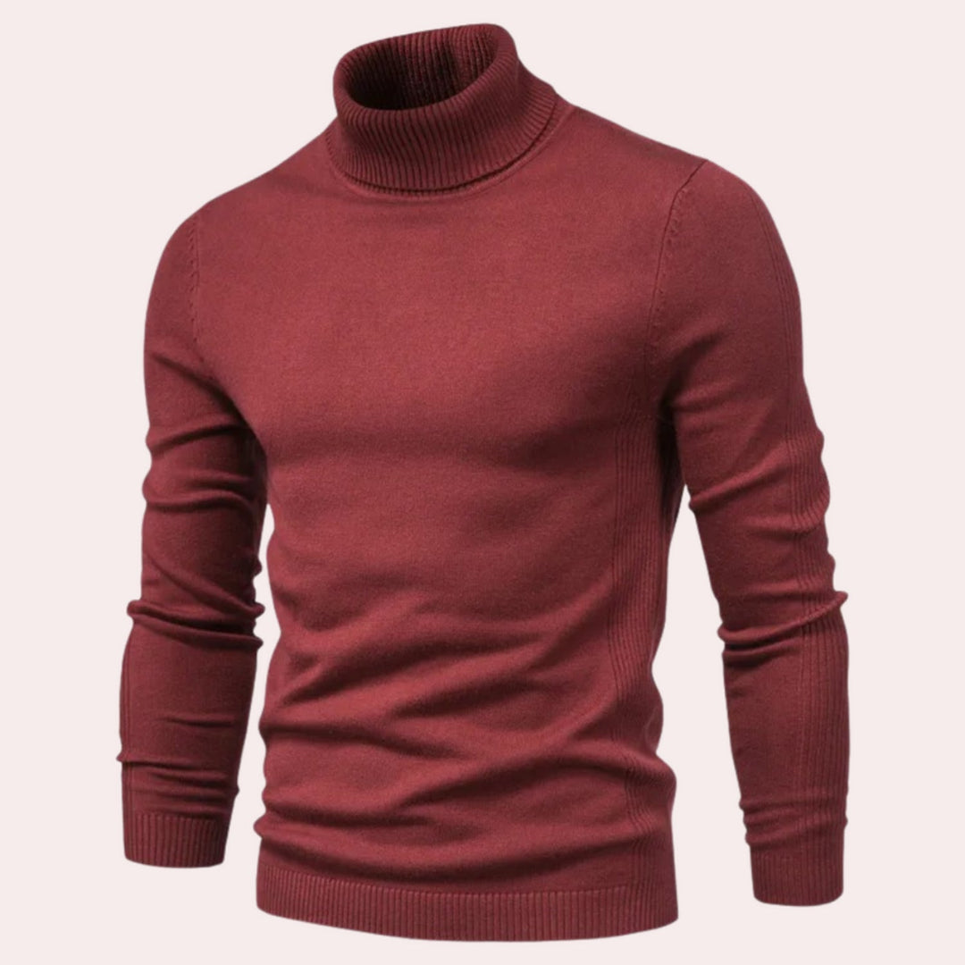 Casual Men's Turtleneck Sweater - Noah