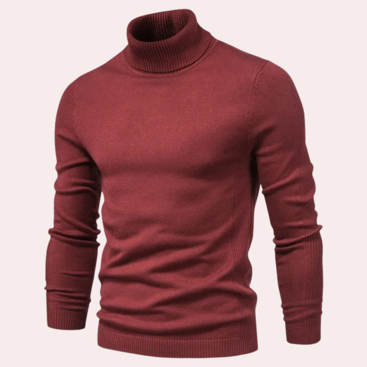 Casual Men's Turtleneck Sweater - Noah
