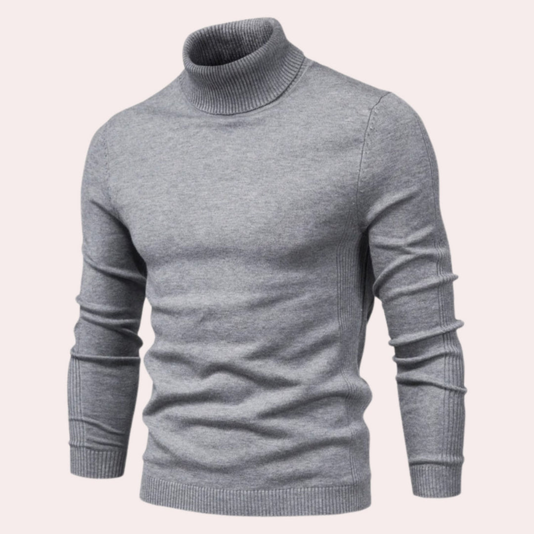 Casual Men's Turtleneck Sweater - Noah