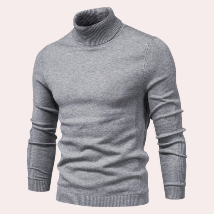 Casual Men's Turtleneck Sweater - Noah