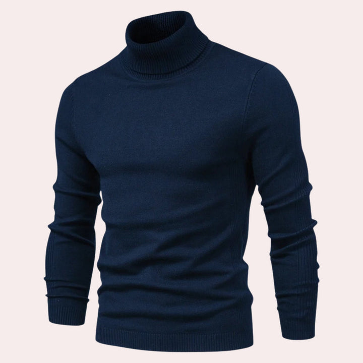 Casual Men's Turtleneck Sweater - Noah