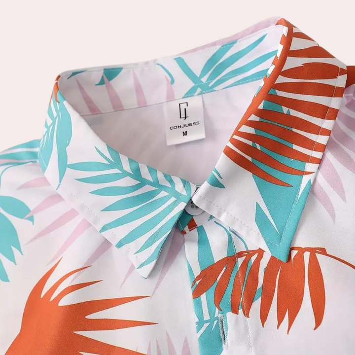 Herren zweiteilige Hawaiianische Sommeranzug – Kairos