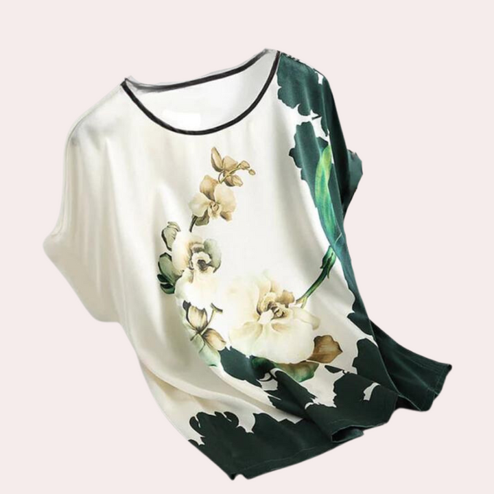 Sommer Damen T-Shirt mit Blumenmuster – Rivka