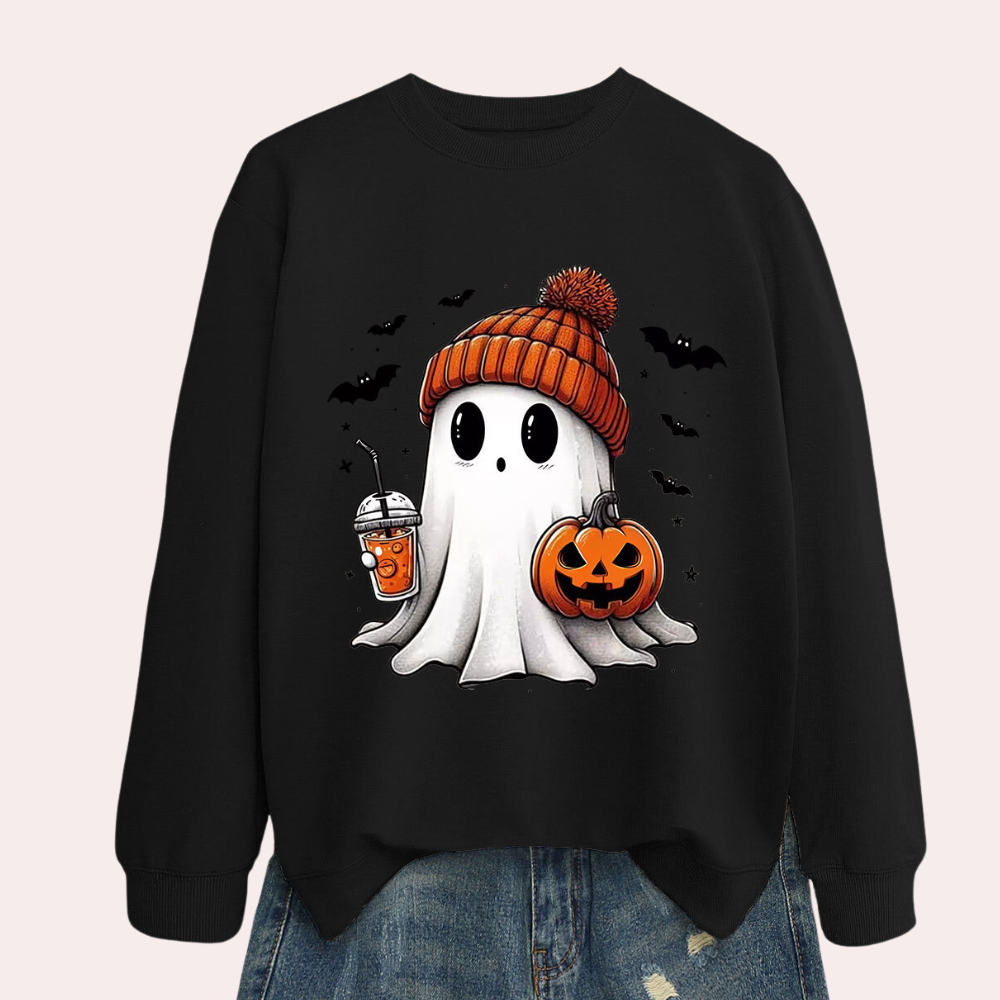 Sudadera de Halloween para mujer con estampado de fantasmas – Liora