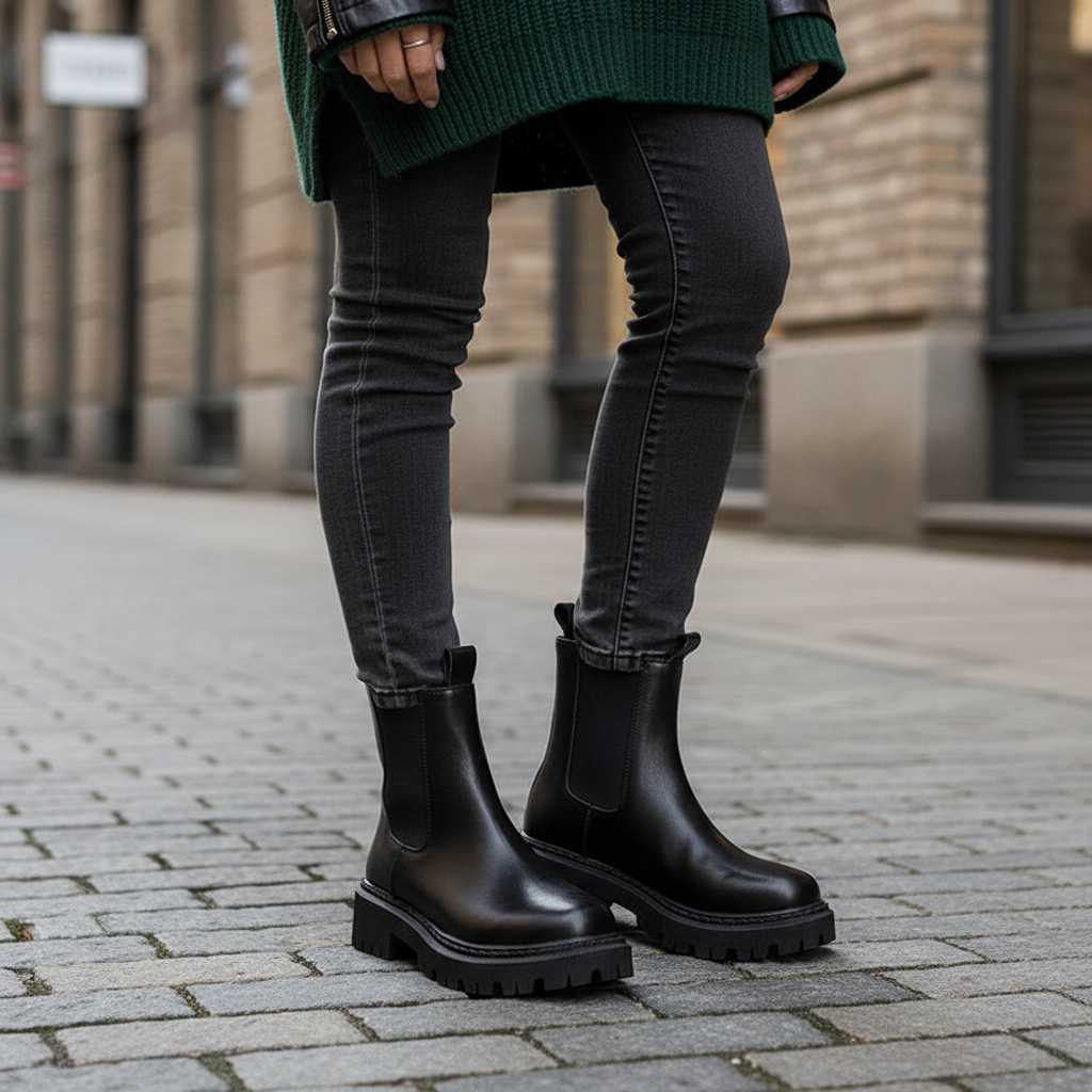 Chelsea Stiefel Runde Zehen - Carolyn