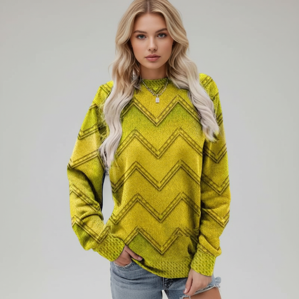 Chevronmuster Strickpullover - Isabella