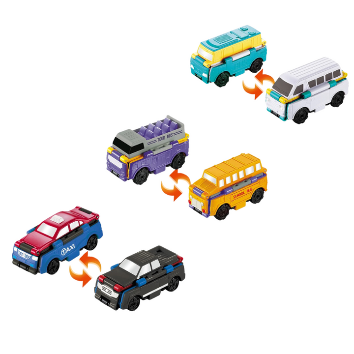 Doppelseitige Spielautos für Fantasievolles Spielen - FlipWheels