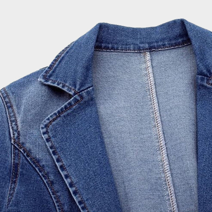 Dame jeansblazer med elegant snit – Nora
