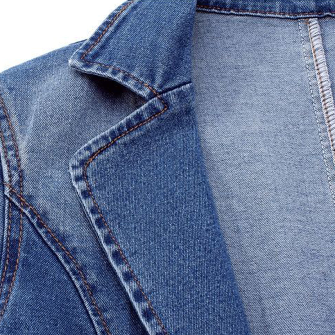 Dame jeansblazer med elegant snit – Nora