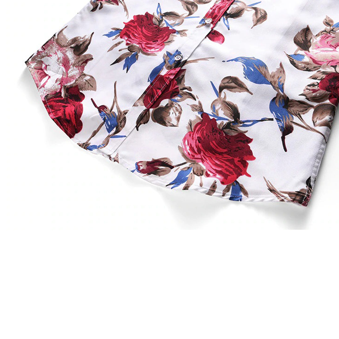Trendy Floral Pattern Shirt - Finn