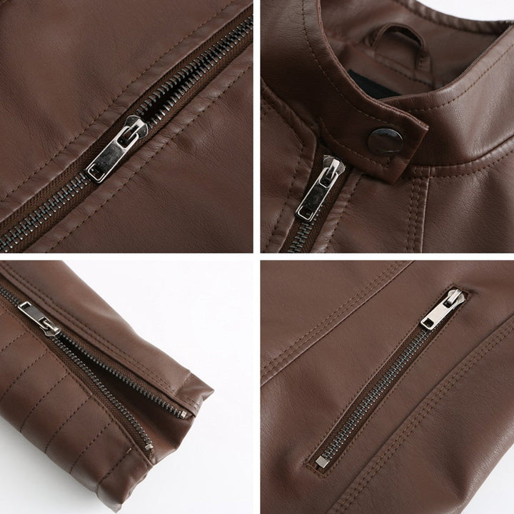 Stylisches Leder Damenjack – Elin
