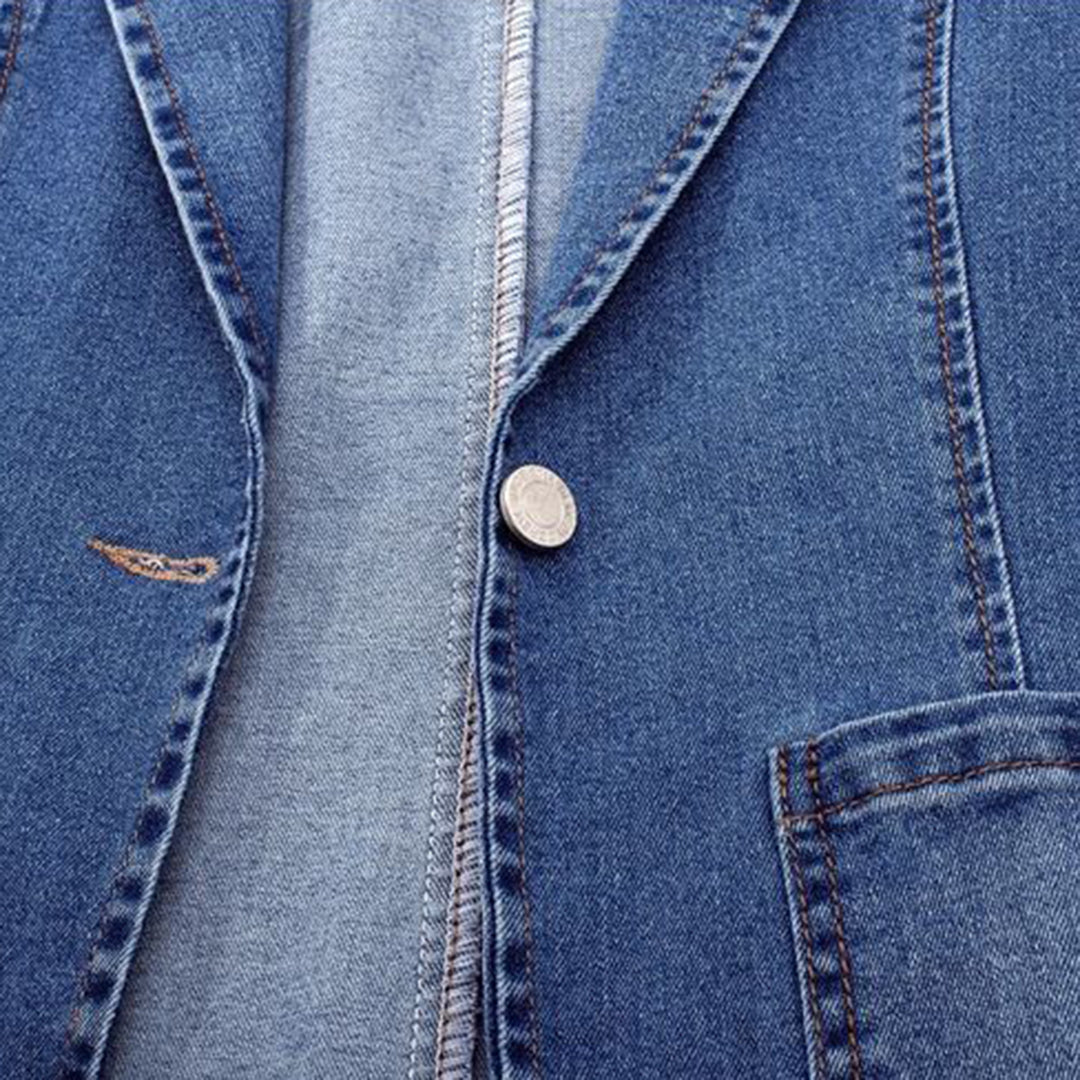 Dame jeansblazer med elegant snit – Nora