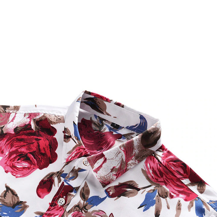 Trendy Floral Pattern Shirt - Finn