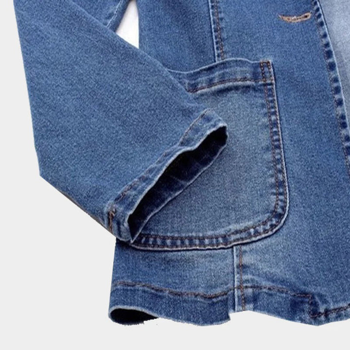 Dame jeansblazer med elegant snit – Nora