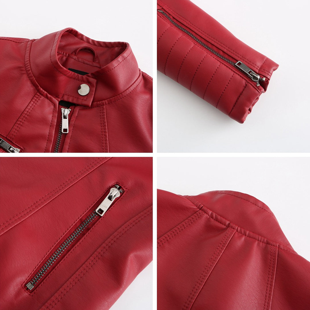 Stylisches Leder Damenjack – Elin