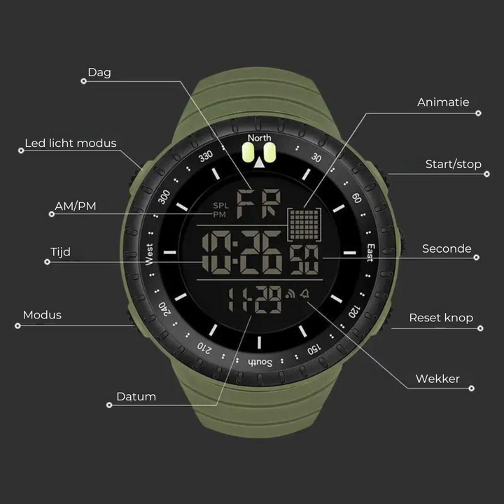 Wasserdichte Outdoor-Uhr - AdventureMaster