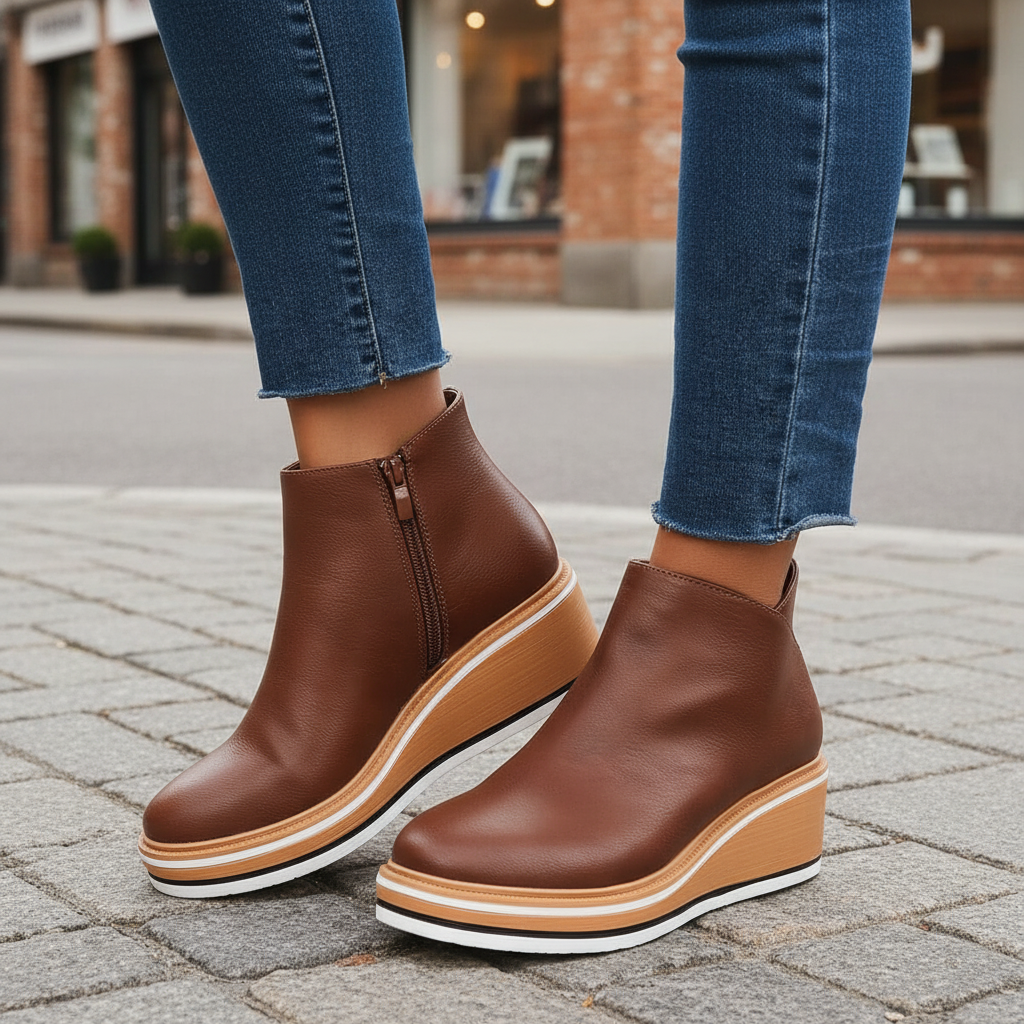 Damen Stiefeletten Mit Plateau - Natalie