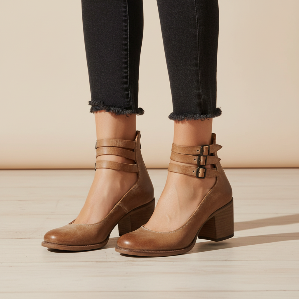 Damenhalbschuh Mit Absatz - Ariella
