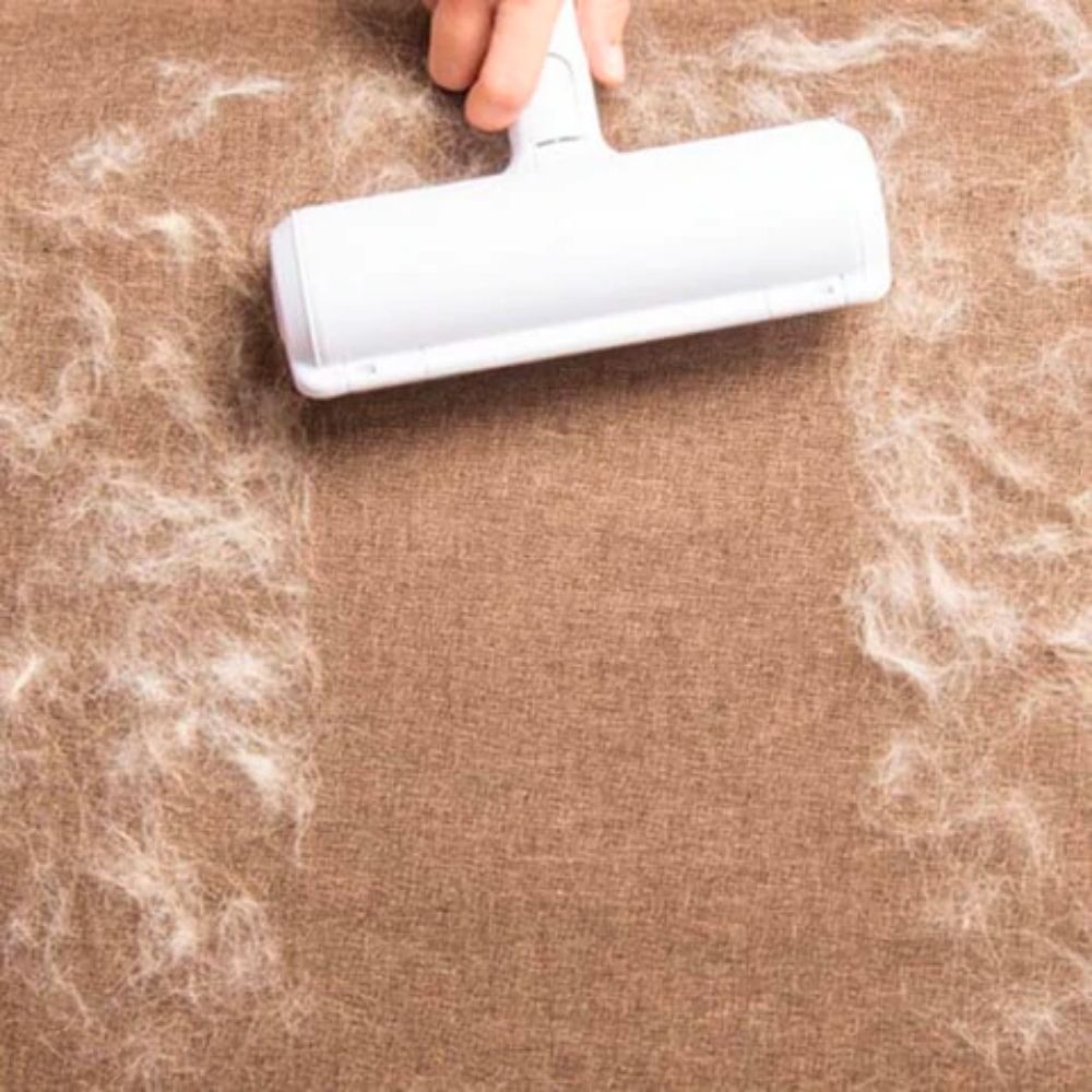 2-way pet hair remover with microfiber roller - FurSweep