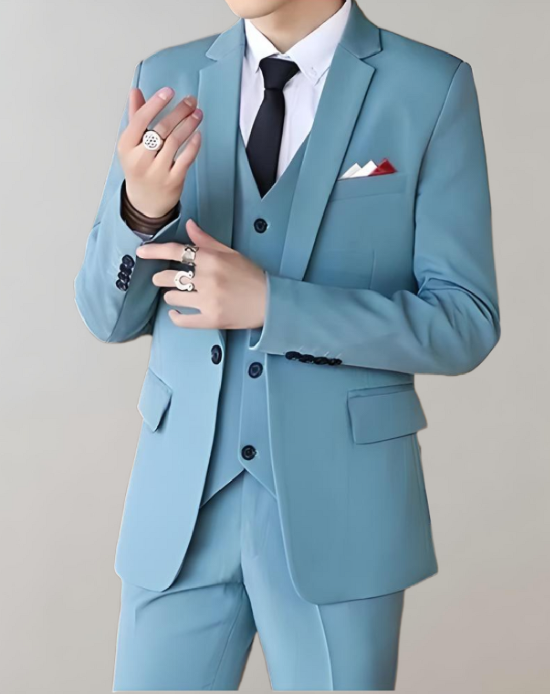 Stylish 3-piece men's suit - Tobias