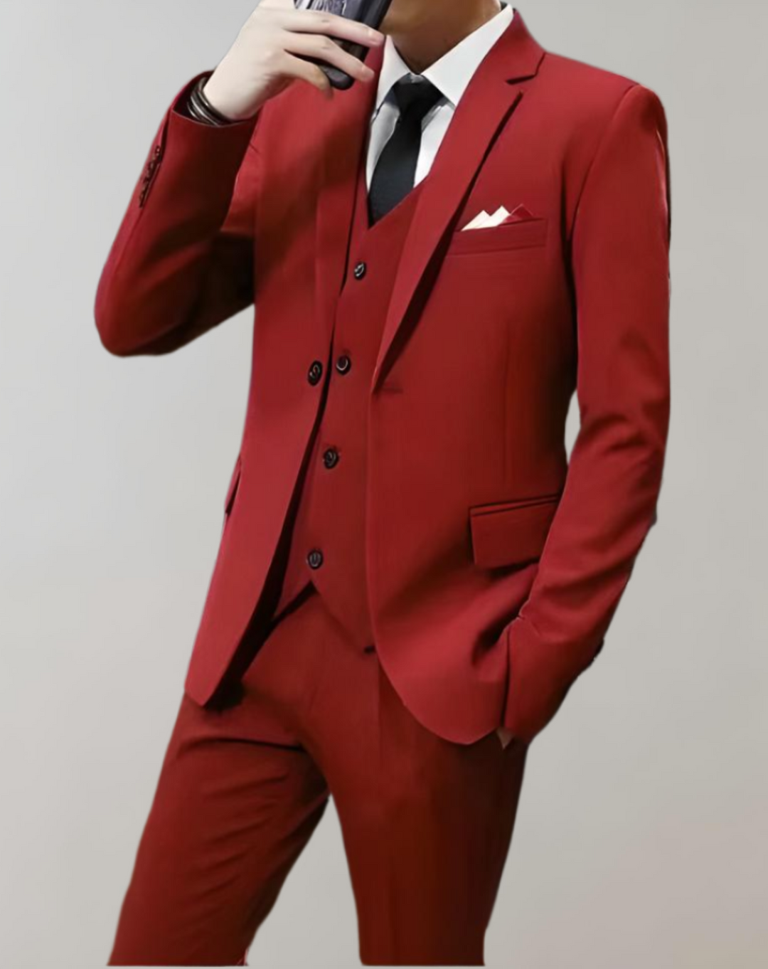 Stylish 3-piece men's suit - Tobias