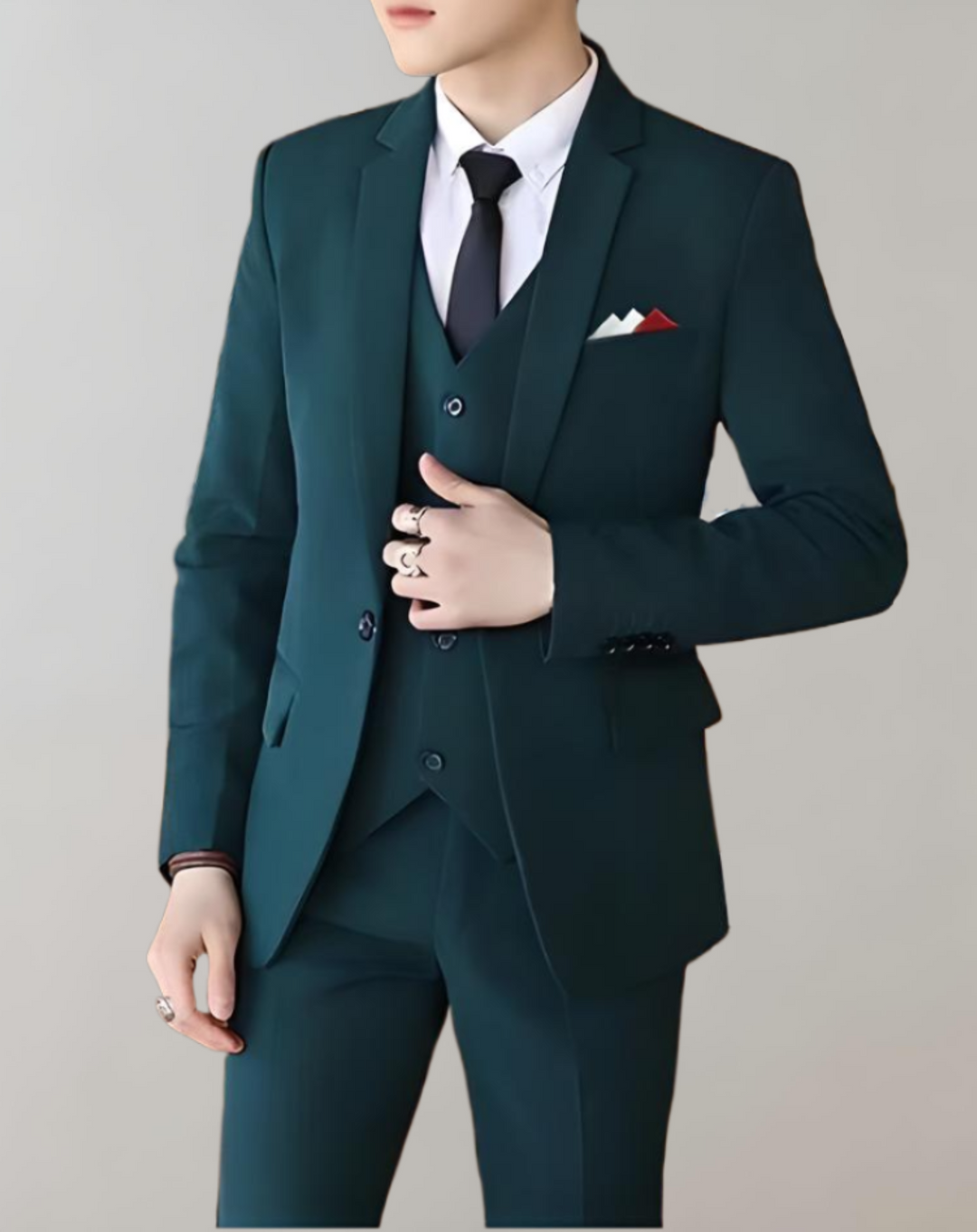 Stylish 3-piece men's suit - Tobias