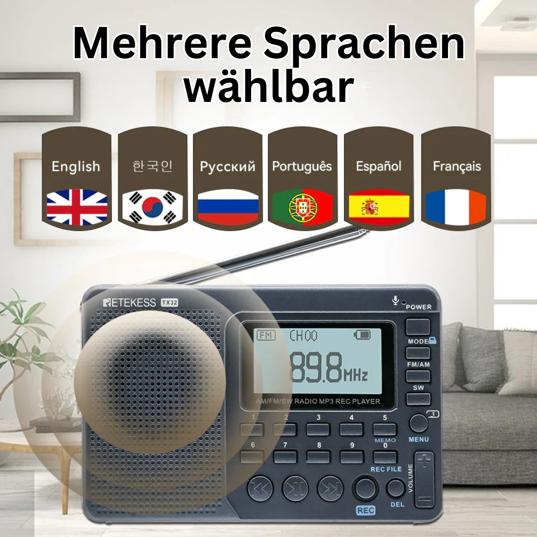 Kompakt bærbar radio – EchoWave