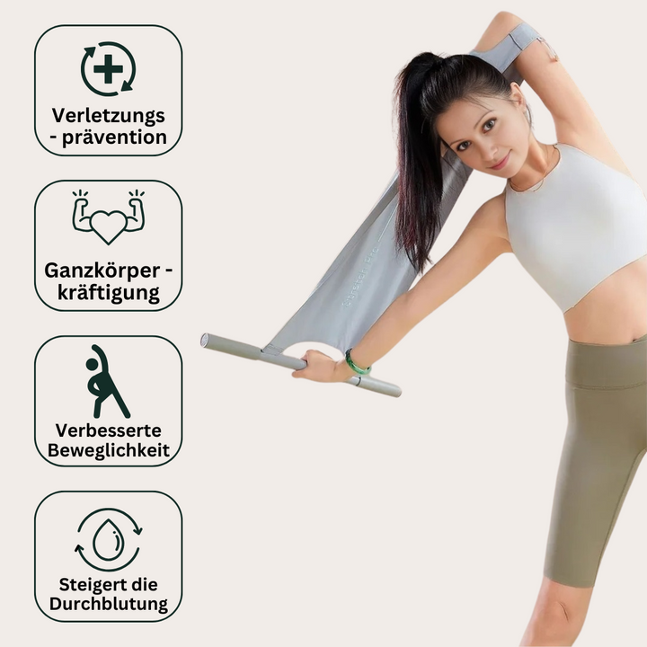 Elastic Training Band with Handles & Foot Loops – FlexiStretch Trainer