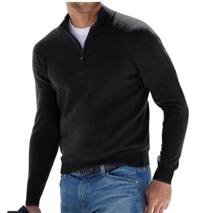 Luxe Men's Sweater with Zipper - Mason