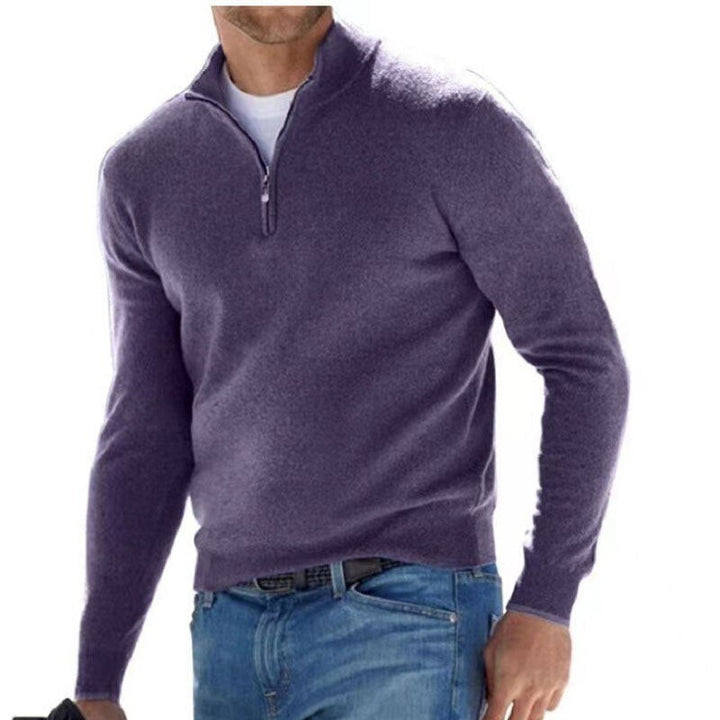 Luxe Men's Sweater with Zipper - Mason