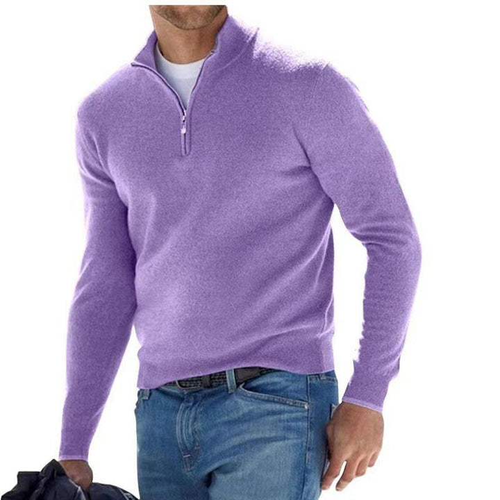 Luxe Men's Sweater with Zipper - Mason