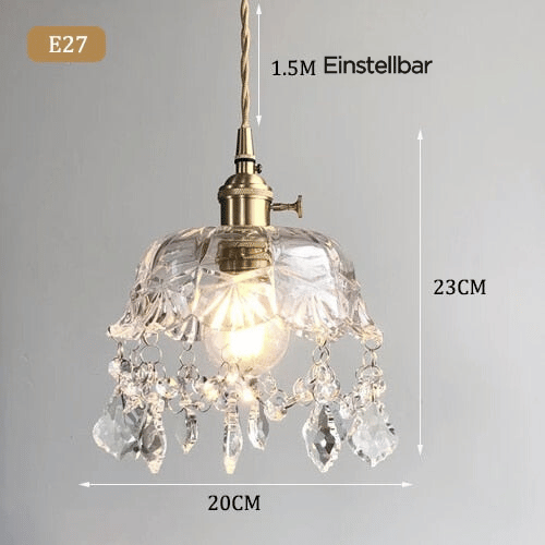 Stilfuld krystalpendel – Elara