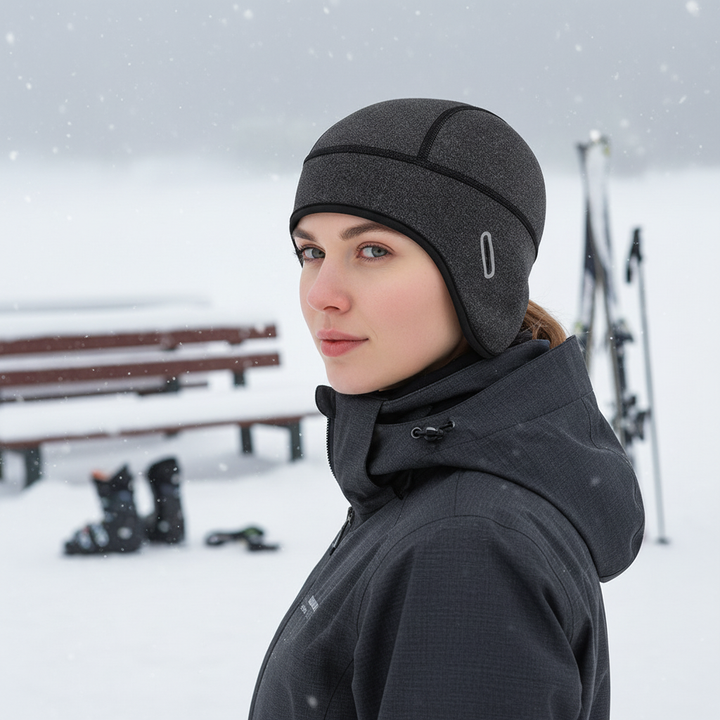 Elastische Wintermütze Mit Thermofutter - HelmetCozy