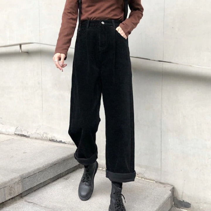 Women's wide-leg corduroy pants – Emily autumn edition