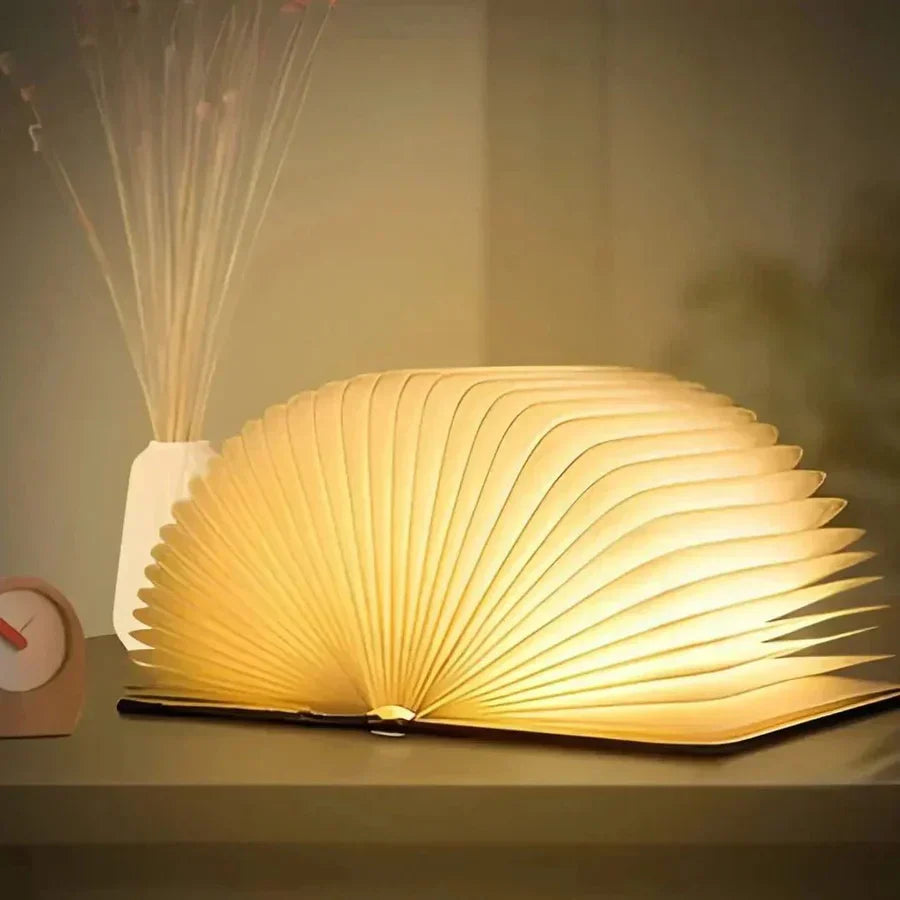 Zusammenklappbare Buchlampe mit warmem LED-Licht - StoryGlow
