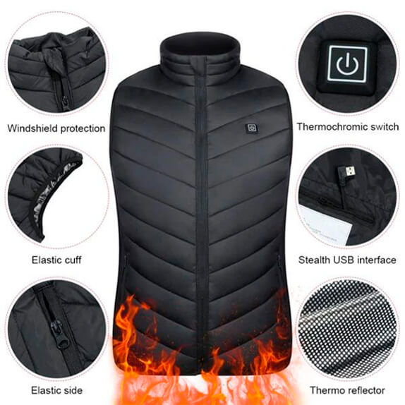 Unisex Heated Vest 1+1 FREE – HeatGuard
