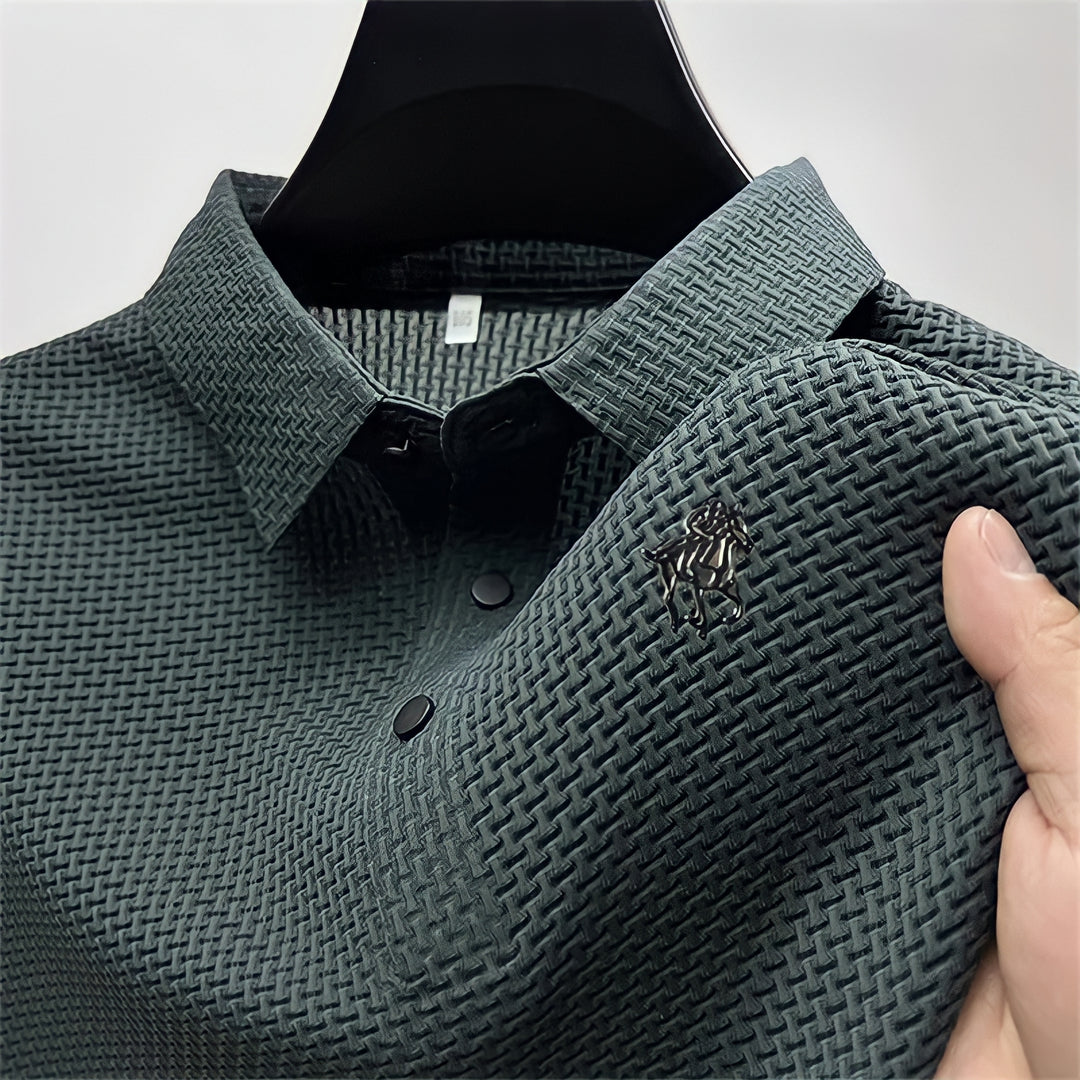 Krølfrit slim fit polo-shirt