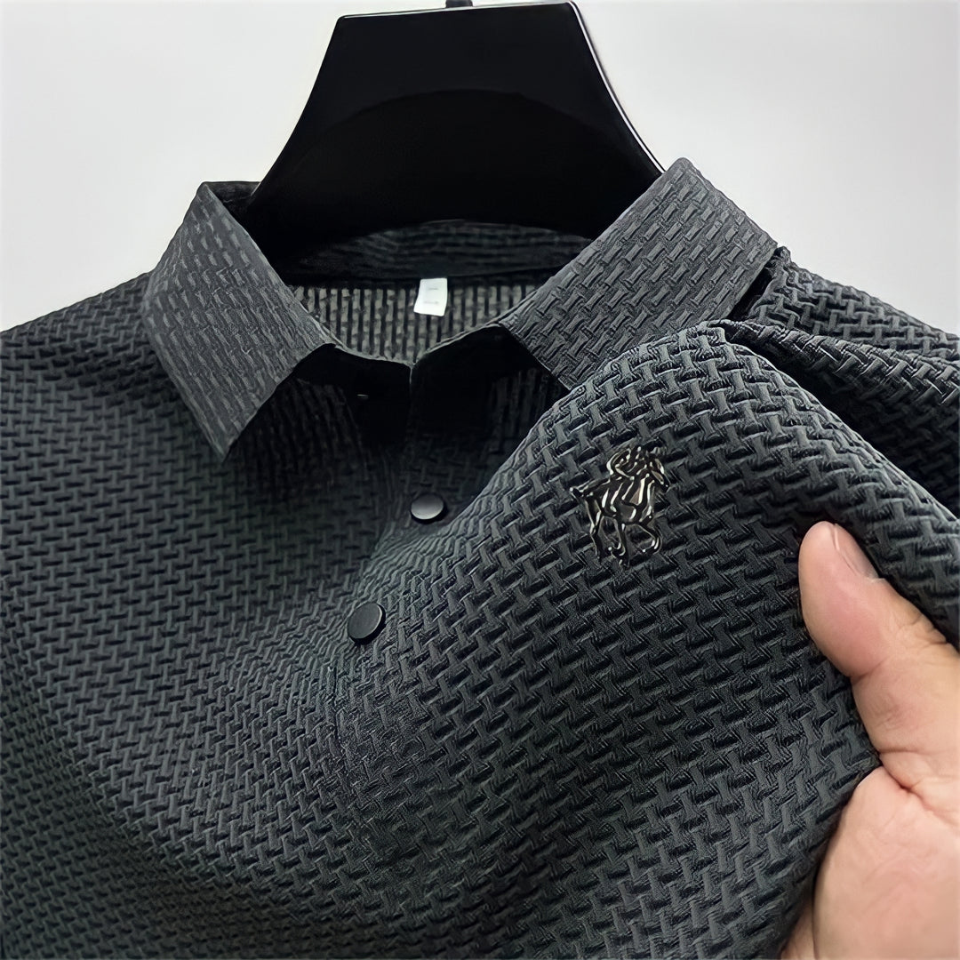Krølfrit slim fit polo-shirt